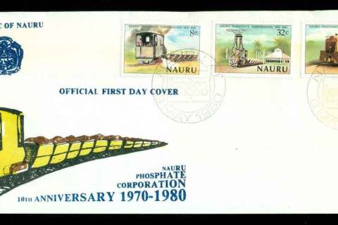 Nauru-1980-Phosphate-Trains-FDC-lot51587