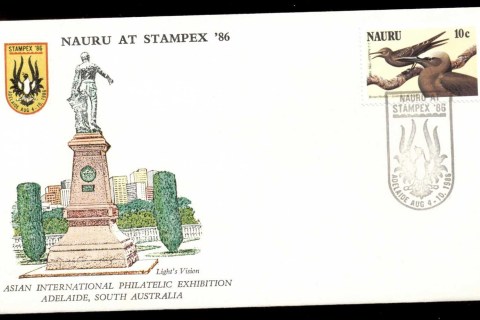 Nauru-1986-Stampex-Birds-FDC