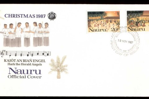 Nauru-1987-Xmas-FDC