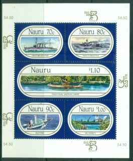 Nauru-1999-International-Stamp-Exhibition-Australia-99-Melbourne-Australia-Ships-MS-MUH