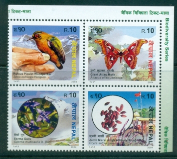 Nepal-2004-Flora-Fauna-Blk-4-MUH-lot34966