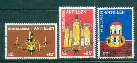 Netherlands-Antilles-1980-Fort-Church-Curacao-FU-Lot47101