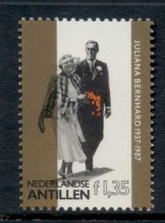 Netherlands-Antilles-1987-Princess-Juliana-Prince-Bernhard-Wedding-Anniversary-MUH