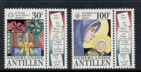 Netherlands-Antilles-1990-Xmas-MUH