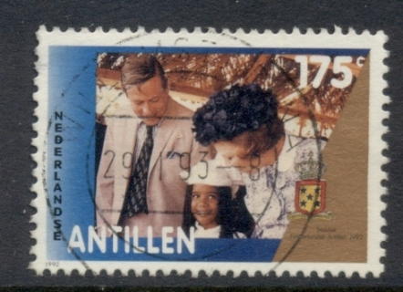 Netherlands-Antilles-1992-Queen-Beatrixs-Visit-175c-FU