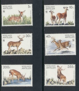 Netherlands-Antilles-1992-WWF-Deer-MUH