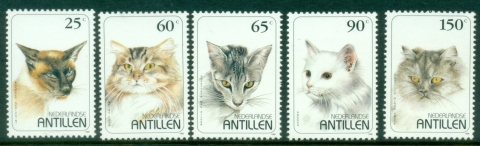 Netherlands-Antilles-1995-Cats-MUH