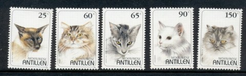 Netherlands-Antilles-1995-Domestic-Cats-MUH