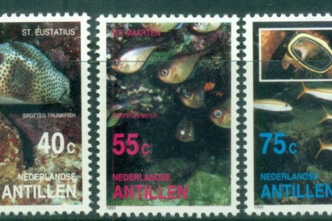 Netherlands-Antilles-1991-Marine-Life