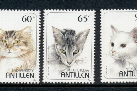 Netherlands-Antilles-1995-Domestic-Cats-MUH