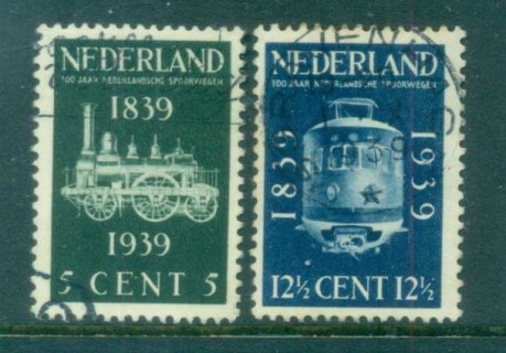 Netherlands-1939-Dutch-Railroad-Cent-FU-lot76631