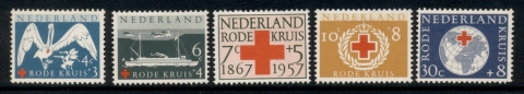 Netherlands-1957-Red-Cross-Foundinf-90th-Anniversary-MLH