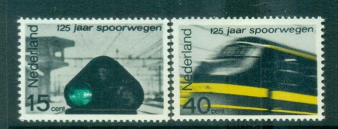 Netherlands-1964-Railroads-MUH-lot76677