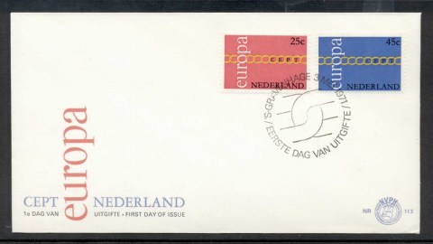 Netherlands-1971-Europa-Chain-through-O-FDC