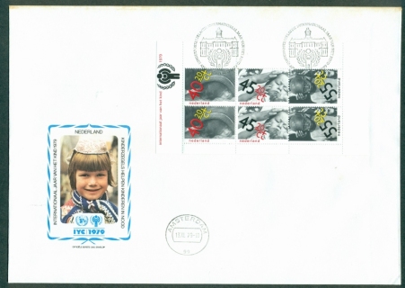 Netherlands-1979-IYC-International-Year-of-the-Child-MS-FDC-lot32145