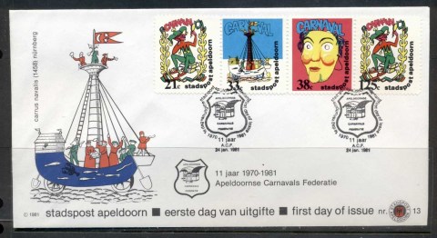 Netherlands-1981-Apeldoornse-Carnival-Local-Issue-FDC