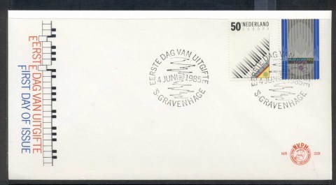 Netherlands-1985-Europa-Music-Year-FDC