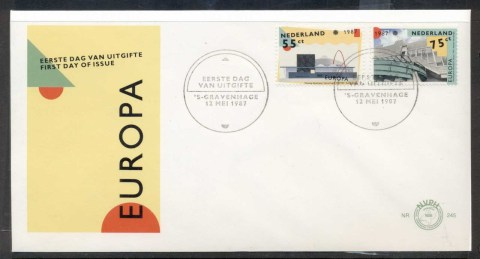 Netherlands-1987-Europa-Architecture-FDC