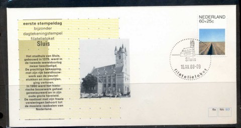 Netherlands-1988-117-Town-Cancel-Sluis-FDC