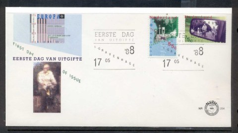 Netherlands-1988-Europa-Transport-Communication-FDC