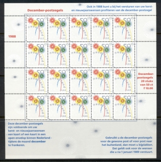 Netherlands-1988-Holiday-Greetings-sheet-MUH