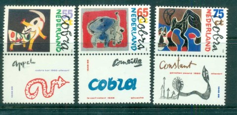 Netherlands-1988-Paintings-labels-MUH-lot76893