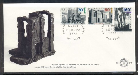 Netherlands-1993-Europa-Modern-Art-FDC