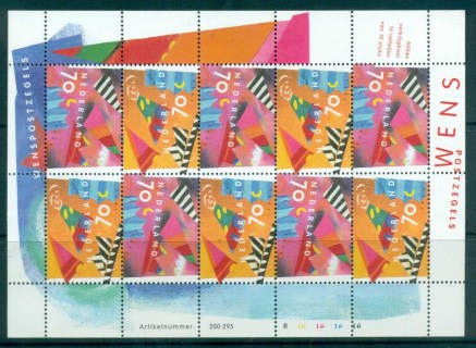 Netherlands-1993-Greetings-Stamps-Sheetlet-MUH-lot76932