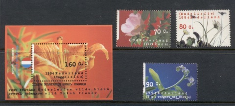 Netherlands-1994-Wild-Flowers-MS-MUH