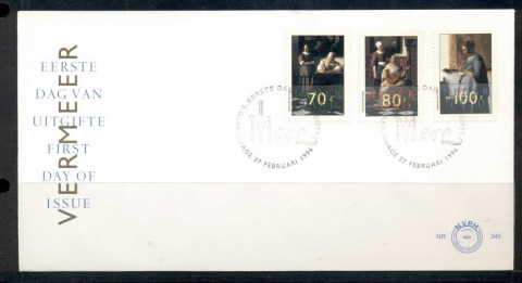 Netherlands-1996-Paintings-by-Vermeer-FDC