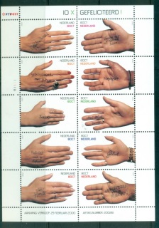 Netherlands-2000-Greetings-Hands-Sheetlet-MUH-lot77011