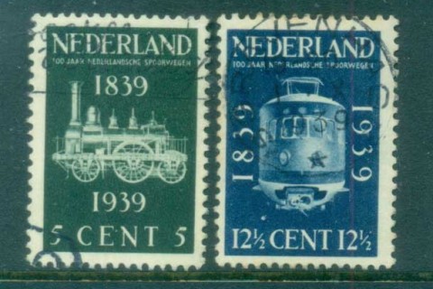 Netherlands-1939-Dutch-Railroad-Cent-FU-lot76631