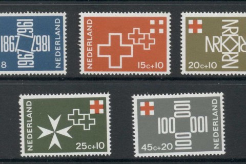 Netherlands-1967-Red-Cross-Centenary-MUH