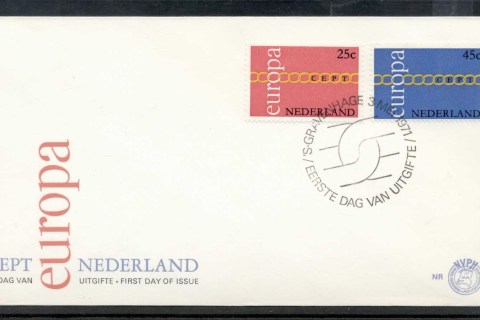 Netherlands-1971-Europa-Chain-through-O-FDC
