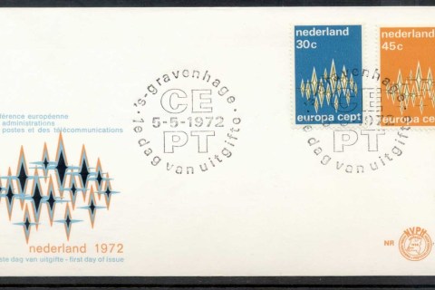 Netherlands-1972-Europa-Sparkles-FDC