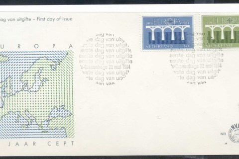 Netherlands-1984-Europa-Bridge-FDC
