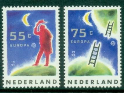 Netherlands-1991-EUROPA-Stamps-European-Aerospace-MUH