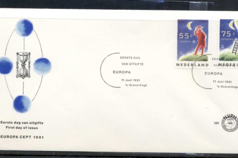 Netherlands-1991-Europa-Man-in-Space-FDC