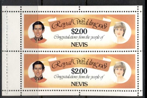 Nevis-1981-Royal-Wedding-Charles-Diana-2-booklet-pane-MUH