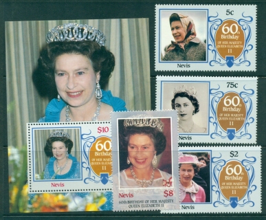 Nevis-1986-QEII-60th-Birthday-MUH-Lot30270