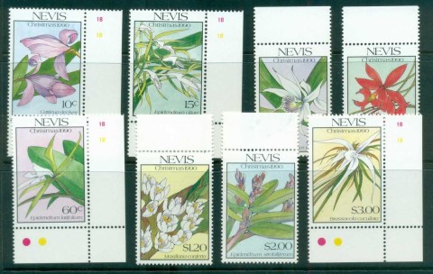 Nevis-1990-Orchids-MUH-lot80940