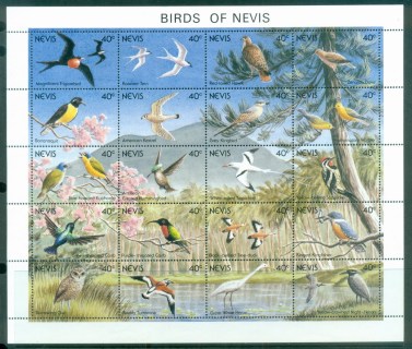 Nevis-1991-Birds-of-Nevis-sheetlet-MUH