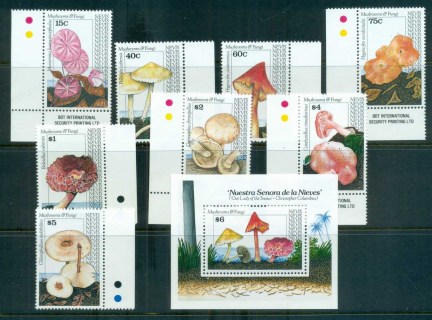 Nevis-1991-Funghi-1x-MS-MUH-lot80950