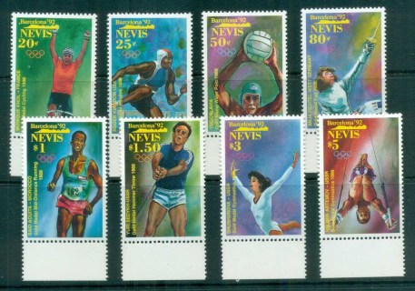 Nevis-1992-Barcelona-Olympic-Gold-Medallists-MUH-lot80952