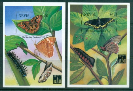 Nevis-1993-Butterflies-2xMS-MUH