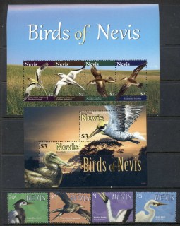 Nevis-2010-Birds-of-Nevis-2xMS-MUH