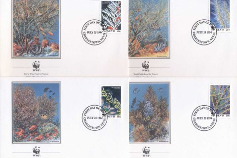 Nevis-1994 WWF Black Corals FDC