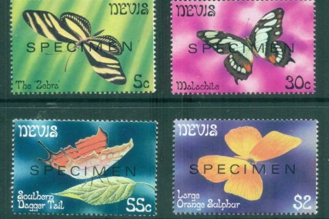 Nevis-1982-Butterflies-SPECIMEN-MUH