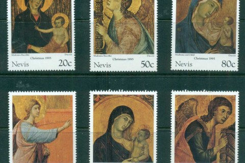Nevis-1995-Xmas-Paintings-MUH