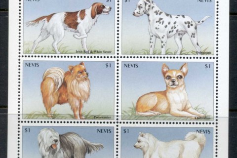 Nevis-2000-Life-of-Dogs-sheetlet-MUH
